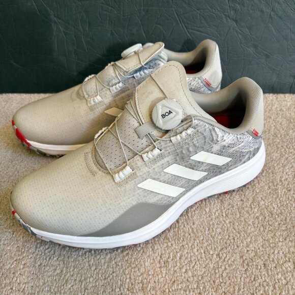 Adidas Spikeless Golf Shoes S2G SL BOA Men's Size 8.5 Waterproof Gray White - Picture 3 of 10